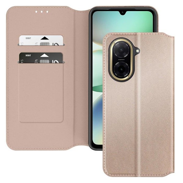 Etui för Xiaomi Redmi A5 Klämfodral Kortplats och Videostöd Guld Gul