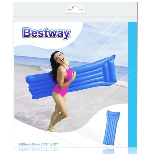 Inflations-strandmadras - Bestway - 183x69cm - Blå Blå