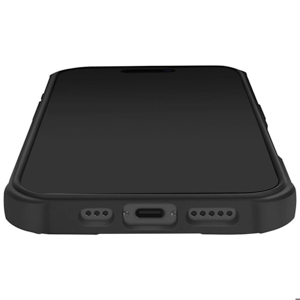 Stötsäker Coque för iPhone 16 Pro Förstärkta Hörn Matt Antikrack Svart Svart