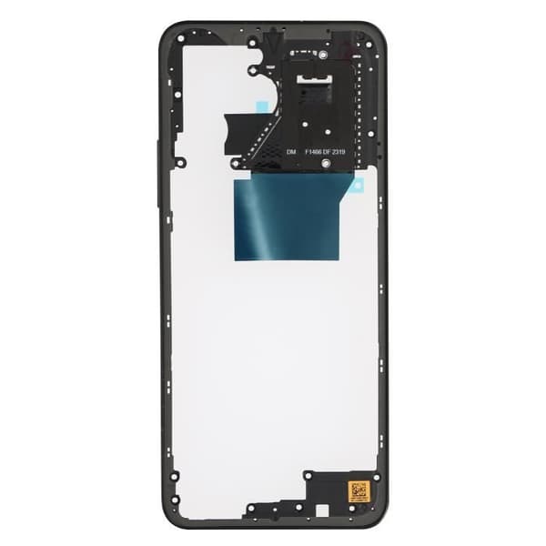 AVIZAR Central Chassi för Xiaomi Redmi 12 4G - Mörkgrå - Byte av den centrala delen - Vikt: 34 g Grå