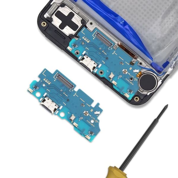 Ladeforbindelse - AVIZAR - Samsung Galaxy A16 5G - USB-C - Sort - Reparationsdel Svart
