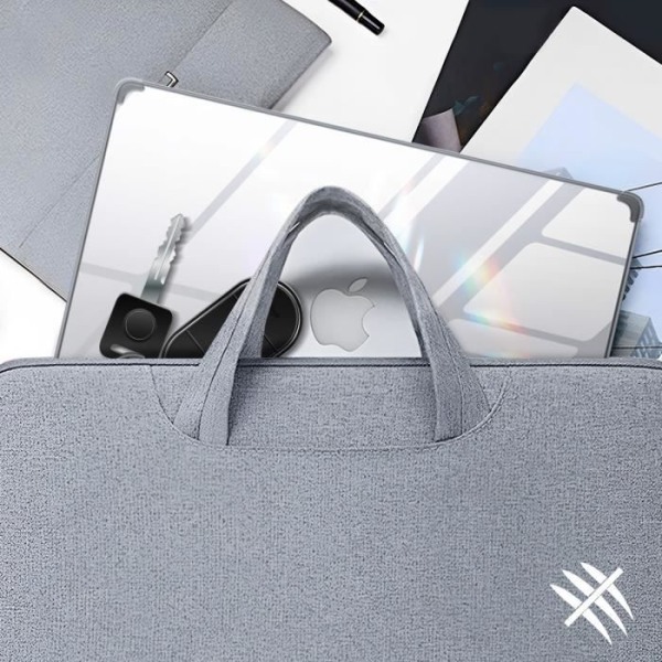 Helt fodral för MacBook Pro 14 2023 - SUPCASE - Stötsäkert - Transparent Svart Svart