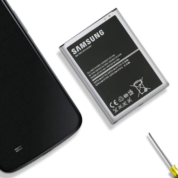 AVIZAR internt batteri för Samsung Galaxy Mega 6.3 - Kapacitet 3200mAh Svart