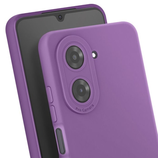 Siliconefodral för Xiaomi Redmi A5 Slät Kamerablockering Skyddad Lila Lila