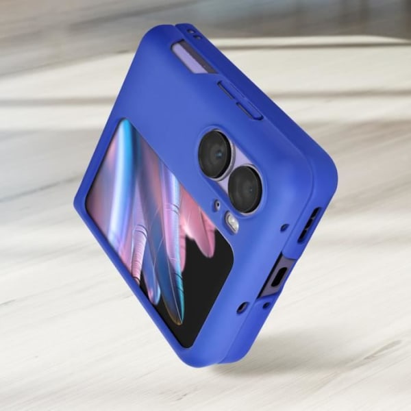 AVIZAR fodral till Oppo Find N2 Flip - Blå anpassad design - Styv polykarbonat Blå