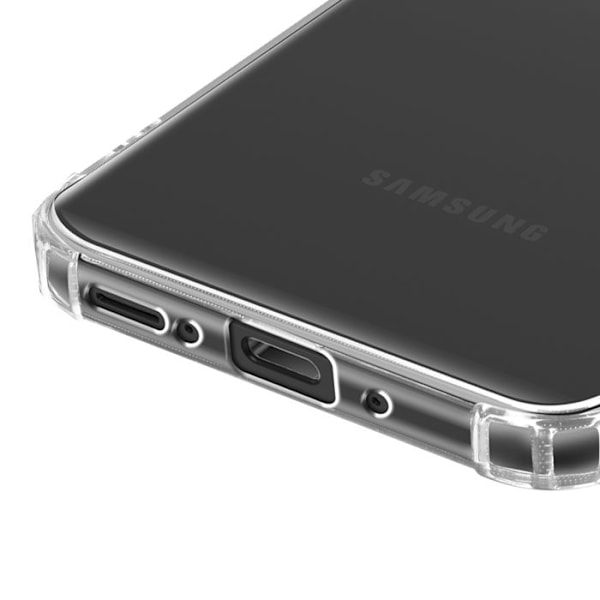 Samsung Galaxy A26:n Silikoninen Iskunkestävä Kuori Vahvistetuilla Kulmilla Akashi Läpinäkyvä Vit