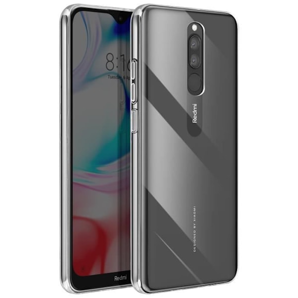 Silicone mjuk skal för Xiaomi Redmi 8A och 8, tunn design, lätt, transparent Transparent