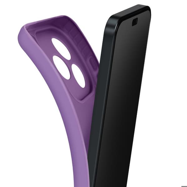 Coque til Honor 400 Lite Silikone Glat Kamera Blokkeret Lilla