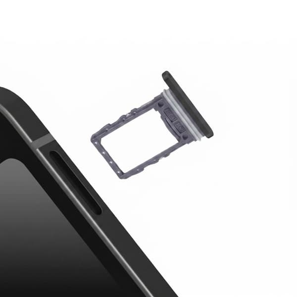 SIM-kortskuffe til Samsung Galaxy Z Flip 6 Nano SIM-plads Sort Svart