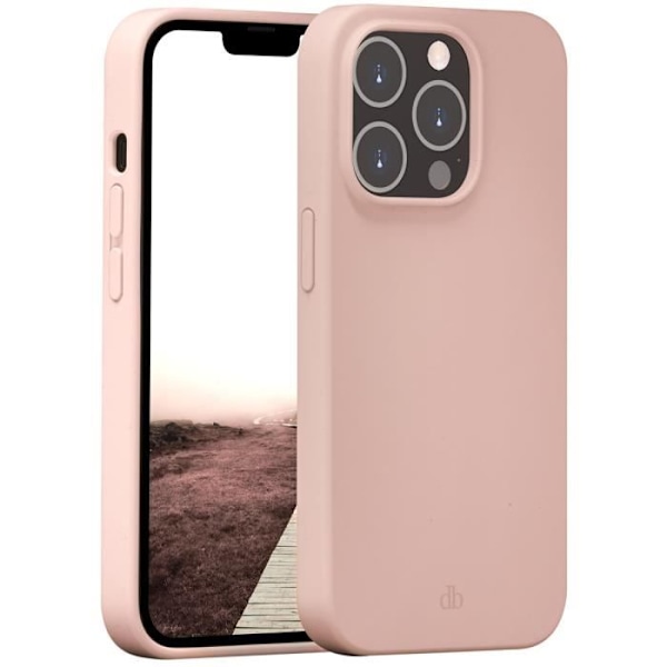 Baksidan - DBRAMANTE1928 - Monaco - iPhone 14 Pro - Rosa - 75% återvunna material Rosa