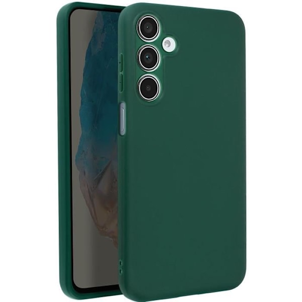 Siliconfodral för Samsung Galaxy M35, Mörkgrön Matt Grön