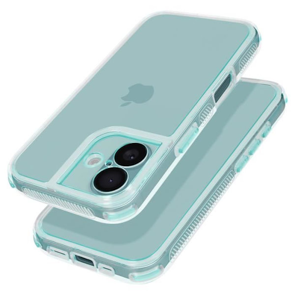 Skal till iPhone 16 - AVIZAR - Förstärkta stötfångarhörn - Ljusgrön - Stel - Syntet Grön