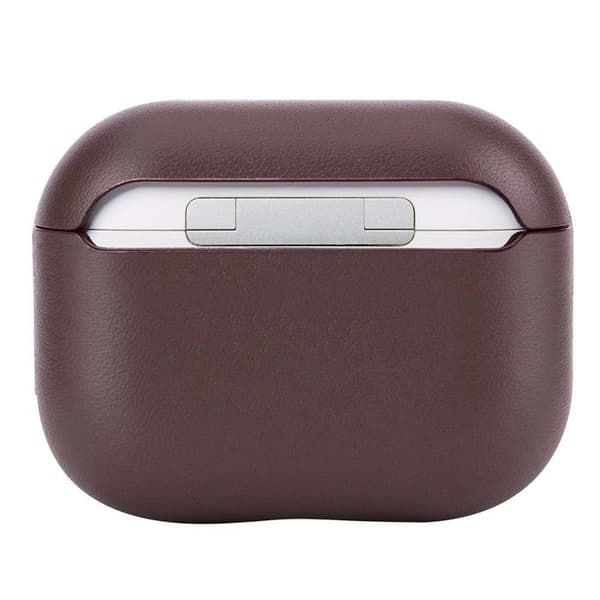 AirPods Pro 3-fodral - DECODED - AirCase Pro 3 - Full grain läder - Brun - Elegant design brun