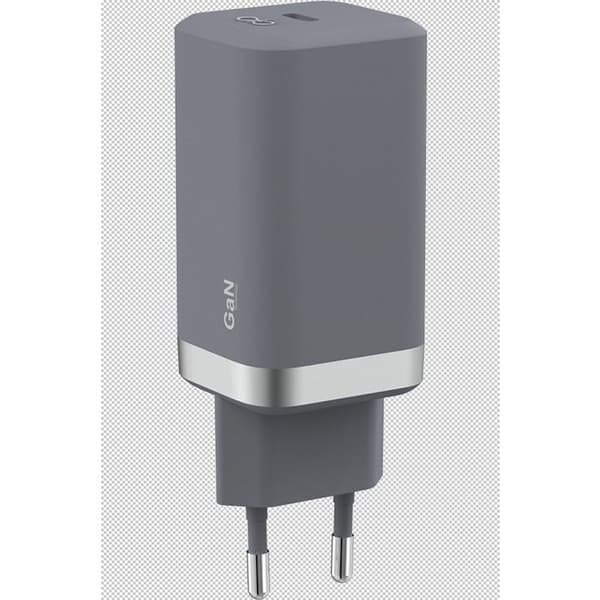 Lader hjemme Force Power USB C 65W til smartphone Mørkegrå Kolgrå