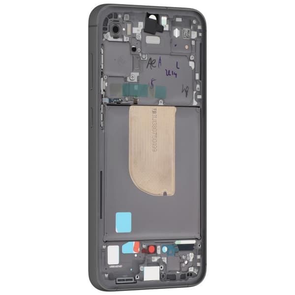 Central Chassis Reservedel til Samsung S23 FE Original Service Pack Samsung Sort