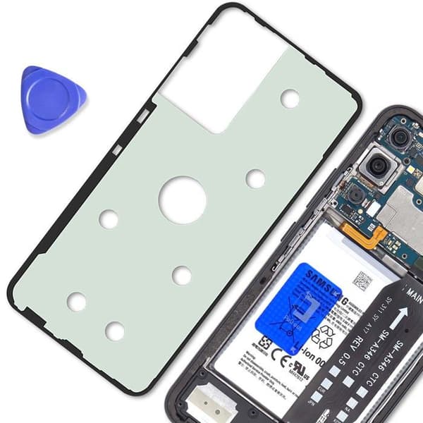 Facade Klæbemiddel Bageste Glas til Galaxy A34 5G Grøn Grön