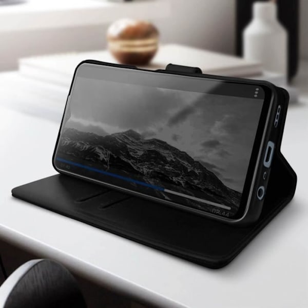 Fodral till Oppo A17 - AVIZAR - Support för plånbok och video - Svart Svart