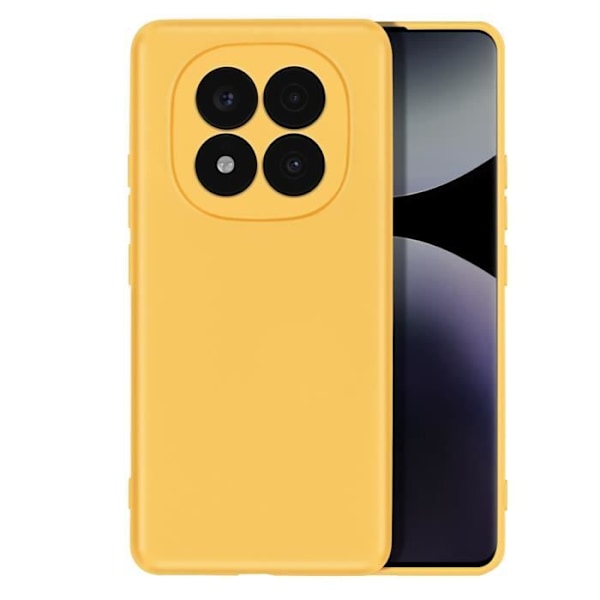 Xiaomi Redmi Note 14 Pro ja 14 Pro Plus Silikoninen Soft-Touch Kuori Keltainen Gul