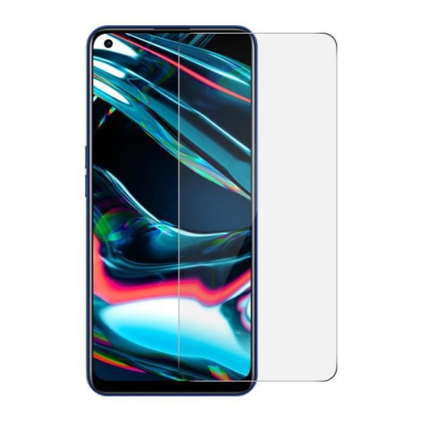 Realme 7 Pro Screen Film - AVIZAR - 9H hærdet glas - Gennemsigtig hvid - Stød- og ridsefast