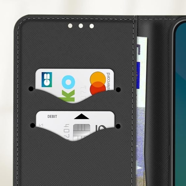 Samsung Galaxy A06 Lompakkokotelo Fancy Musta Svart