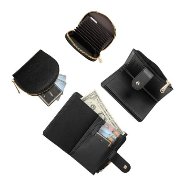 Coffret Gåva Gallantry - Set Plånbok och Kortfodral Kvinna Svart