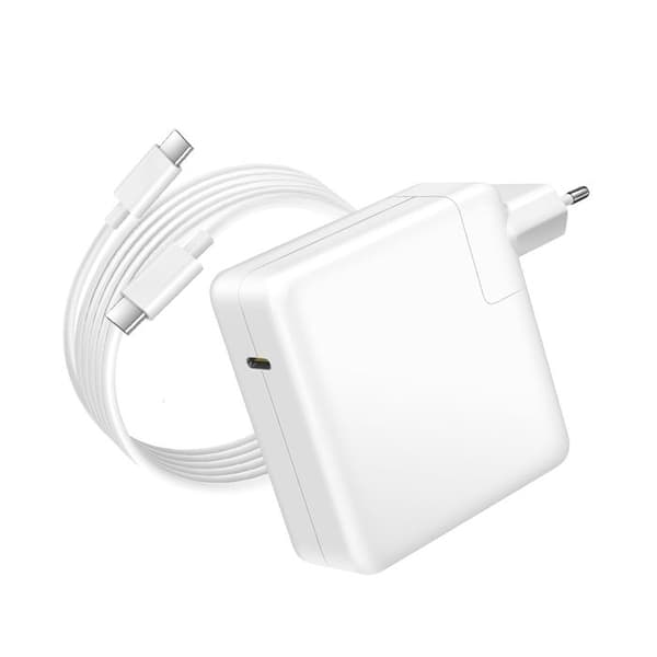 Lader til MacBook Pro 14'' M1 / M2 Max USB-C 96W + Kabel 1,8m Hvid Vit