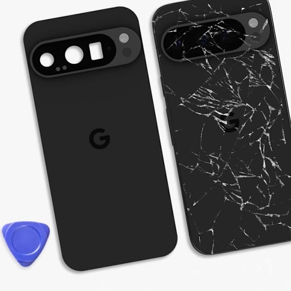 Bakåtgivning för Google Pixel 9 Pro Original Service Pack Google Svart Svart