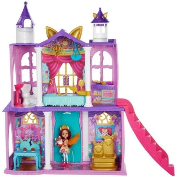 Enchantimals - Enchantimals Royal Castle 66 cm med Fox Doll och 19 lekelement