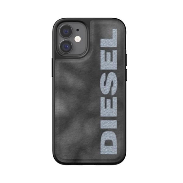 Coque beskyttelse til iPhone 12 Mini bleget denim Diesel sort Svart