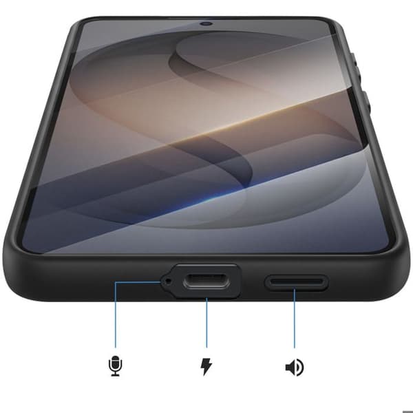 Silicone Cover til Galaxy S26 Plus i Robust Sort Svart