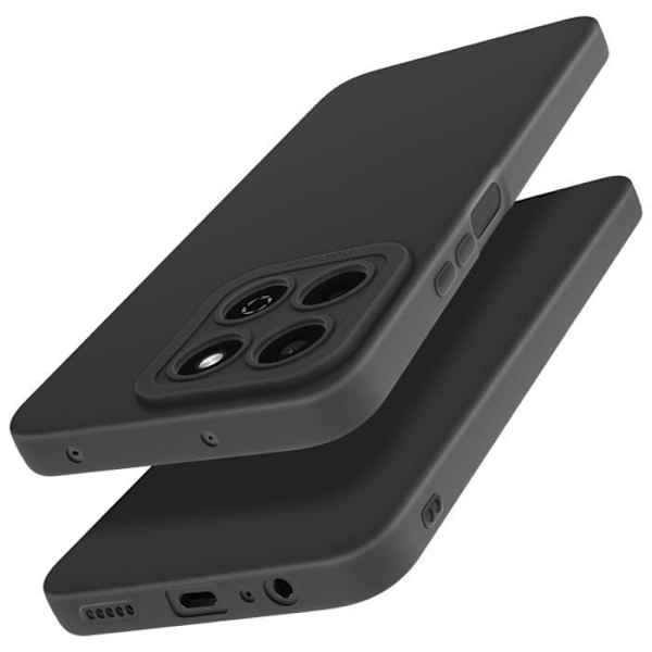 Coque til Honor 200 Smart Silikone Mat Blok Kamera Beskyttet Sort Svart