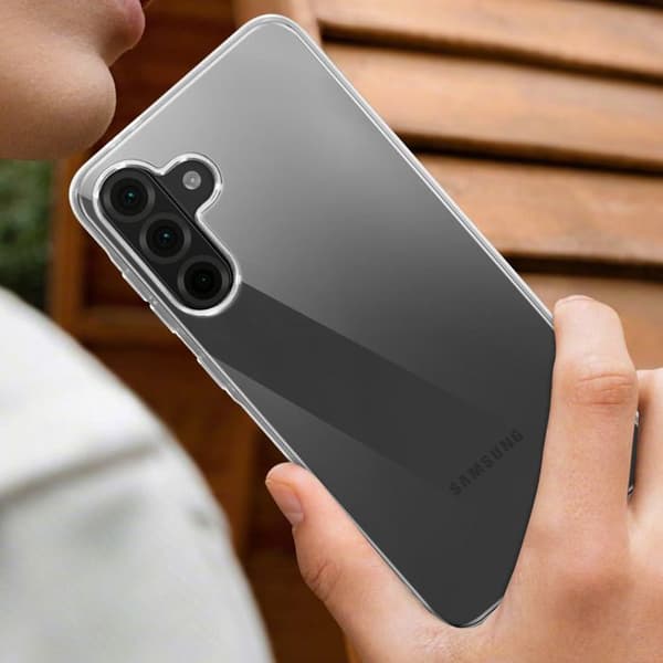 Skyddsskal för Galaxy A37 Mjuk Silikon Mayaxess Transparent Vit