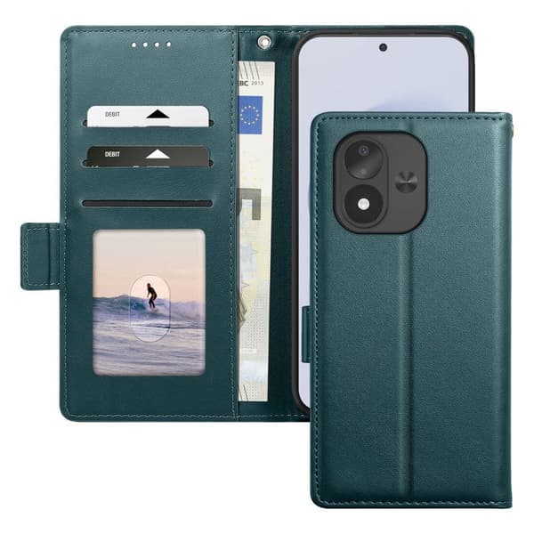 Plånboksfodral för Redmi Note 17 Serie Smart Book med Stöd Grön Gran Grön