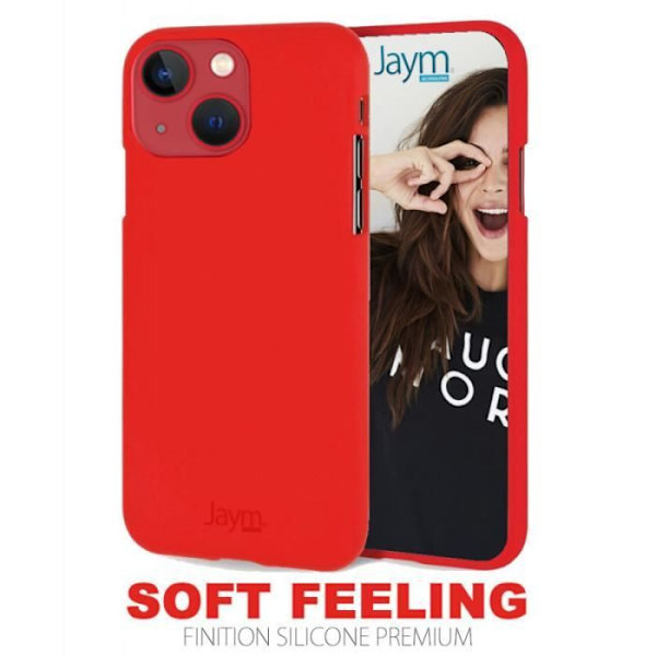 Fodral till Apple iPhone 13 Premium Soft Feeling Jaym Red Röd