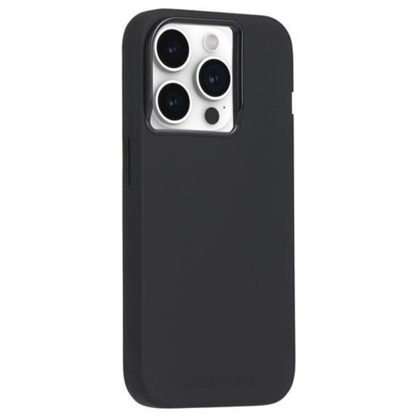 Mat Silikone Cover Kompatibel med MagSafe til iPhone 15 Pro Black