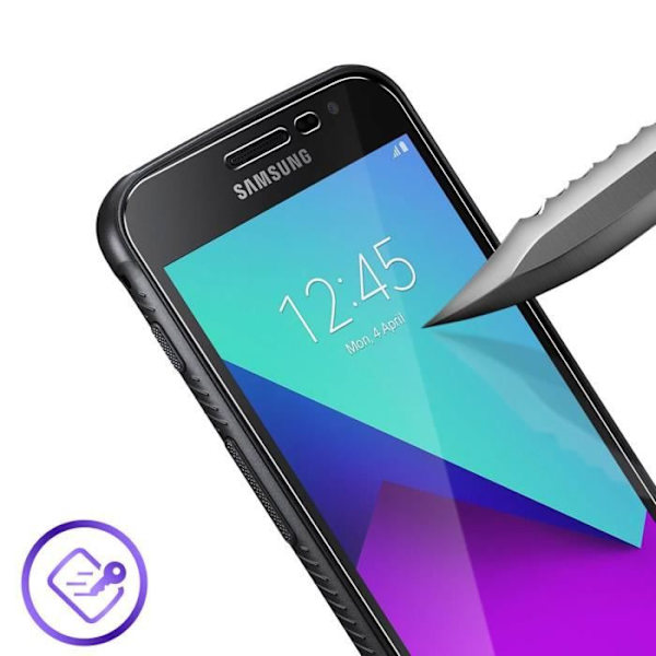 2x Galaxy Xcover 4/4s karkaistu lasikalvo 9H naarmuuntumaton Akashi läpinäkyvä valkoinen
