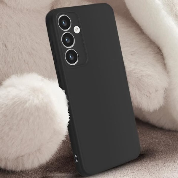 Fodral till Samsung Galaxy A35 5G Halvstyvt Soft-touch Anti-fingeravtryck Svart
