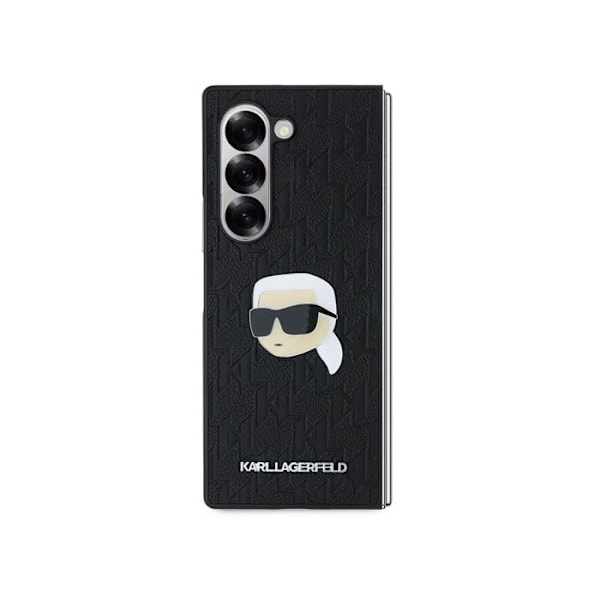 Beskyttelsescover til Galaxy Z Fold 6 Saffiano Monogram Karl Head Karl Lagerfeld Sort Svart