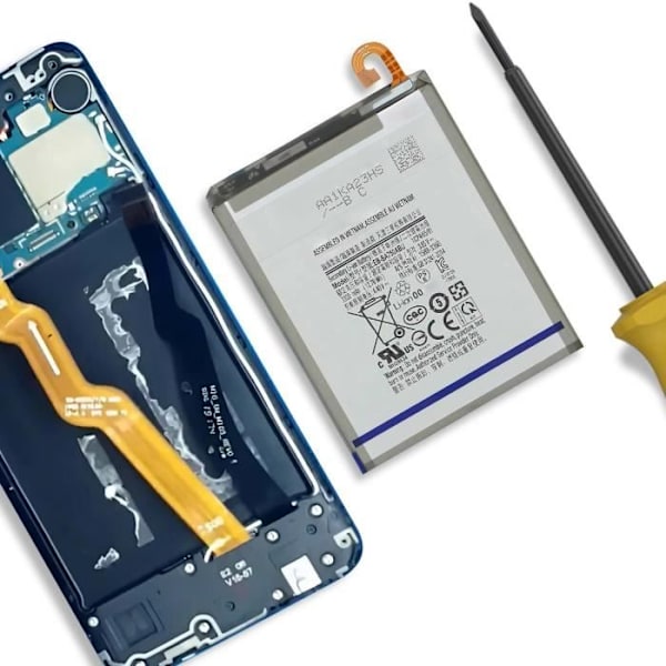 Interna batteri til Galaxy A10 og A7 2018 3300mAh model EB-BA750ABU Hvid Vit