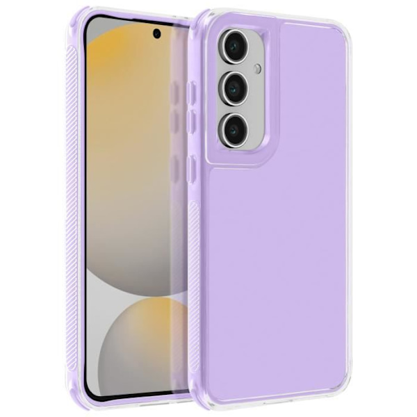 Coque Bumper - AVIZAR - Samsung Galaxy S24 FE - Stötabsorberande - Lavendel - Förstärkta hörn Lila