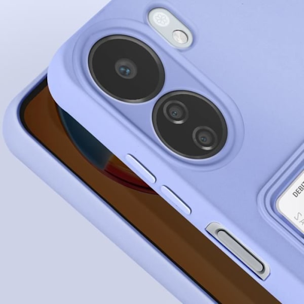 Fodral till Xiaomi Redmi 13C - AVIZAR - Mjuk korthållare - Lavendel Lila