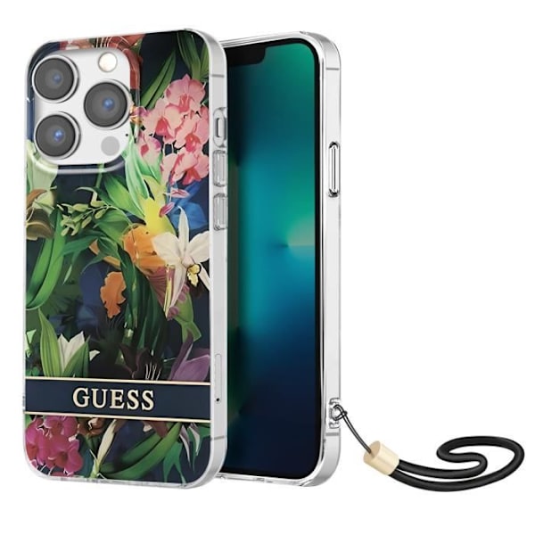 Fodral för iPhone 13 Pro med Dragonne Design Blomster Tropisk Guess Flerfärgad Flerfärgad