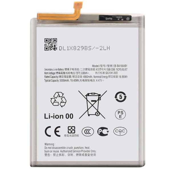 Internbatteri för Samsung Galaxy A16 5000mAh modell GH82-36145A Vit Vit