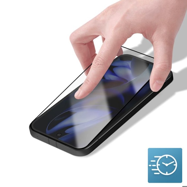 Säkerhetsglas för Google Pixel 9a Hårdhet 9H Rep-resistent Svart Svart
