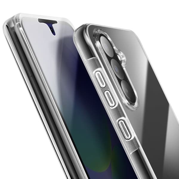 Helcover til Galaxy A37 360° Beskyttelse i Transparent Silikone Vit