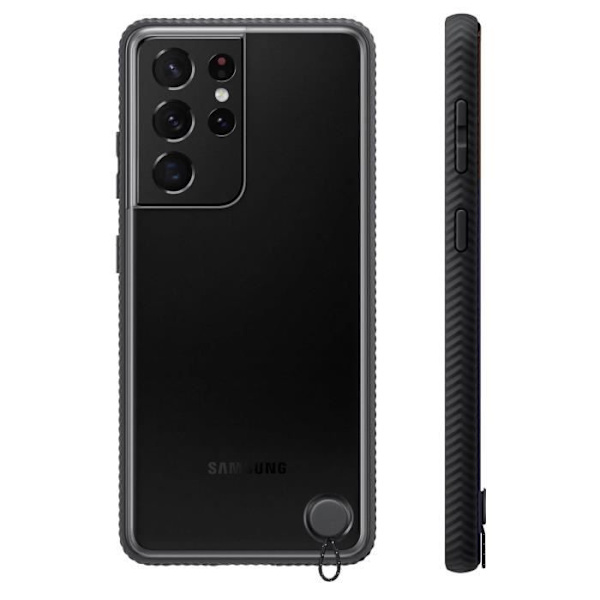 Samsung S21 Ultra Hybrid Fodral Stötsäker Förstärkt Original Outline svart Svart