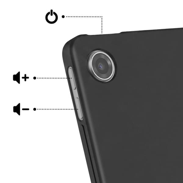 Cover til Lenovo Tab 10.1 2025 Fleksibel Beskyttelse Tynd Sort Svart