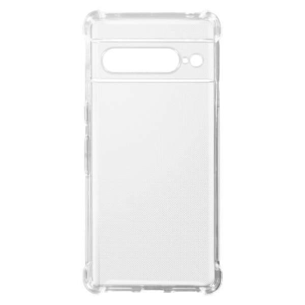 AVIZAR Skyddsfodral för Google Pixel 7 Pro - Mjukt silikon - Förstärkta stötsäkra hörn - Klar Transparent
