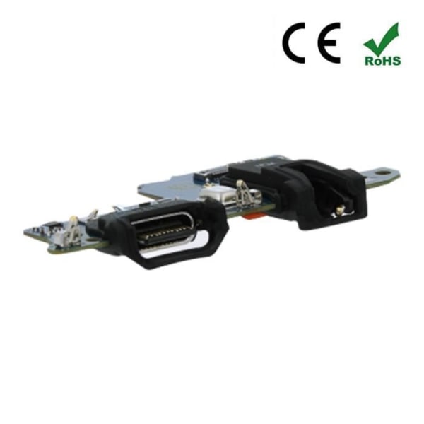 Latausliitin - Samsung - Galaxy A02s - USB Type C - 3.5mm jack - Integroitu mikrofoni Svart
