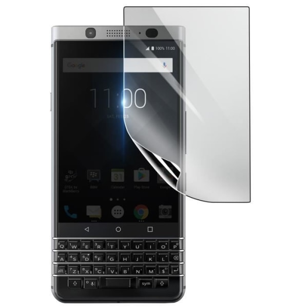 Skärmskydd - 3MK - BlackBerry Keyone - Stötsäker Hydrogel - Transparent - Reptålig Transparent